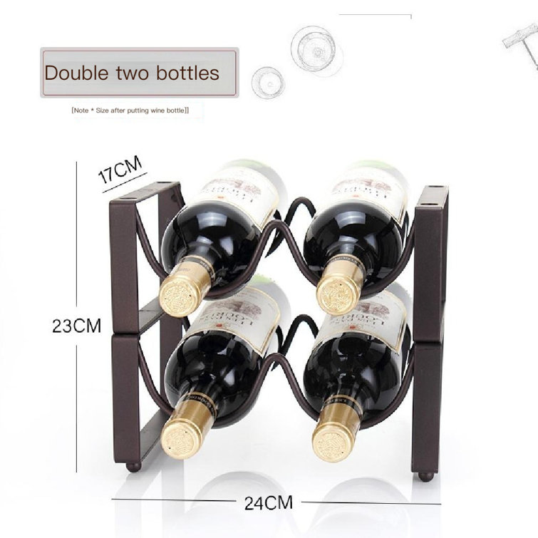 Two bottle wine rack hot sale